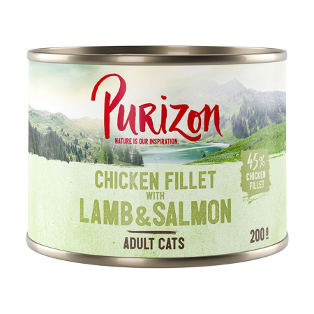 Purizon Filet z kurczaka z łososiem i jagnięciną 200g